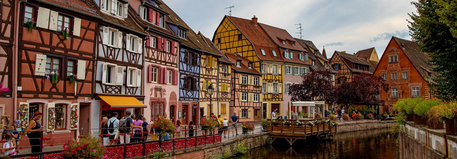 Les maisons à colombages colorées du centre de Colmar